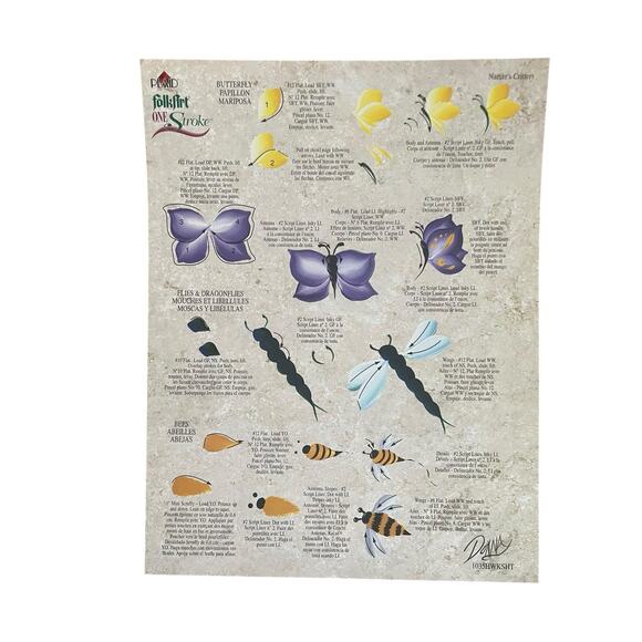 Dewberry Painting Patterns Flower Petal Borders Reusable Teaching Guides Lot 4 - Picture 5 of 9